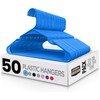 Utopia Home Plastic Hangers 50 Pack - Perfect Space Saving