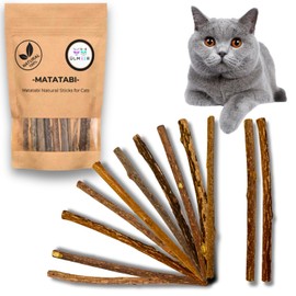 Matatabi Stick Cat - Pack of 10 | Natural Wood Anti-Stress Toy for Cats and Kittens | Chew Sticks for Dental Care | Alternative to Catnip and Cat Grass | Perfect Cat Toy
