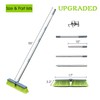 PHYEX Upgraded 18" Push Broom with Adjustable Long Handle, Total