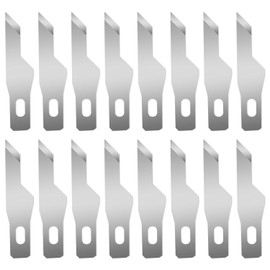 Qimoo 120 Pcs Exacto Knife Blades, #16 High Carbon Steel Hobby Knife Blade Refills Hobby Knife Replacement Blades for Craft, Scrapbooking, Stencil