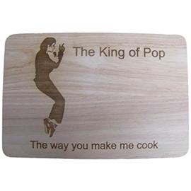Jacko Michael Jackson Geschenkidee Holz Schneidebrett Käsebrett