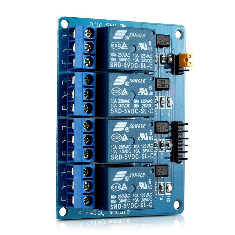 kwmobile 3 x 4 channel relay module with 5V for