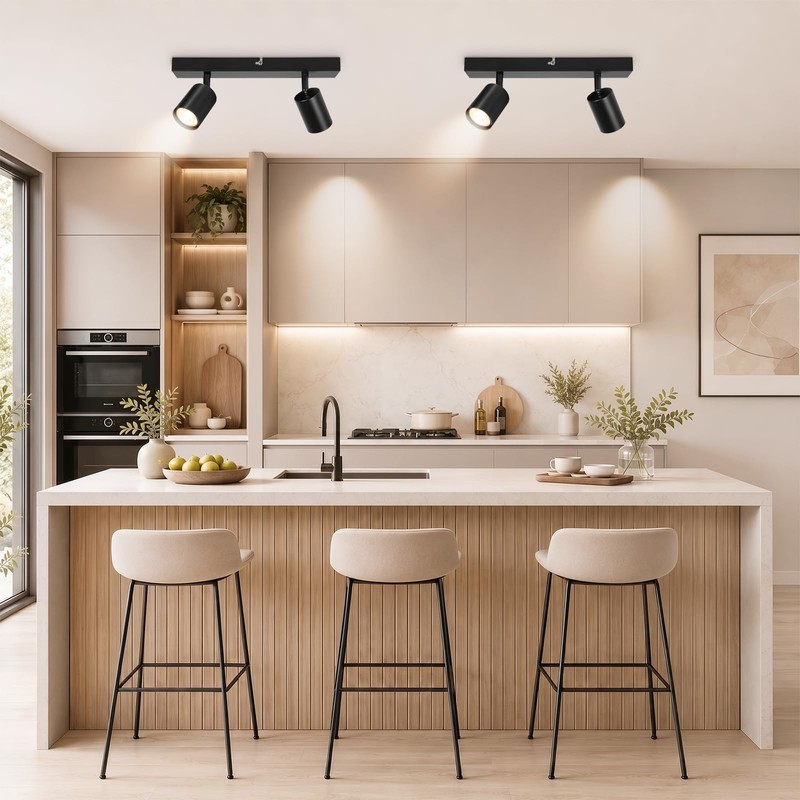 Dehobo Ceiling Light - Spotlight Ceiling Bar in Matt Black