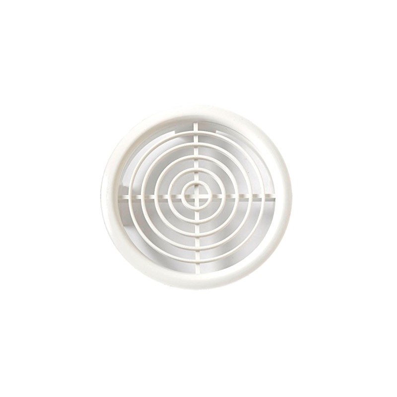 Soffit Louvre Air Vent 100mm White (Pack of 48)