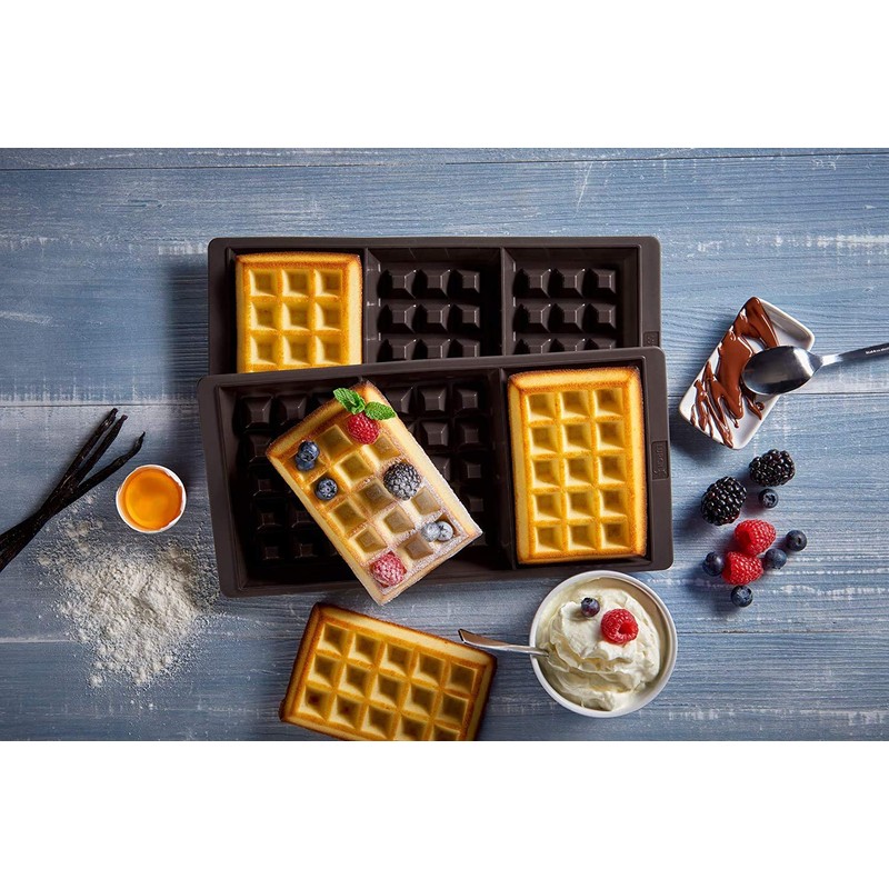 Lurch 85084 FlexiForm Waffel / Backform aus 100% BPA-freiem Platin