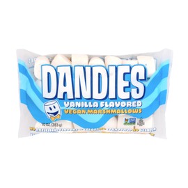 Dandies Original Vegan Marshmallows, No Artificial Flavorings, Food Dyes, Corn Syrup, or Gelatin, Perfect for Roasting, S’mores, or Snacking (6 Pack)