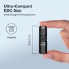CLT Mini EDC Rechargeable Flashlight Magnetic Keychain, Snap on/off, 105