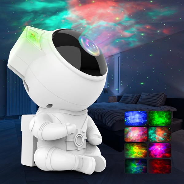 Galaxy Projector, Star Projector Night Light with Colourful Nebulae, Space