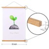 FALAMON 2 Pack Magnetic Poster Hanger Frame, Teak Wood Magnet