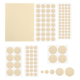 uxcell 117Pcs Felt Furniture Pads, Furniture Feet Wood Floor Protectors Self Adhesive for Protecting Hardwood Floors, Table Legs and Chair Legs, Beige