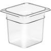 Cambro Camwear Food Pan, Plastic, 1/6 Size, 6'' Deep, Polycarbonate,