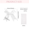 50 Pcs Pink Gift Wrap Bows, 3.3 Inch Satin Ribbon