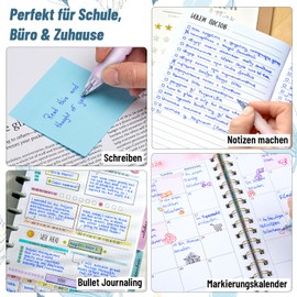 KERIFI KERIFI Radierbarer Kugelschreiber, 5 Stück Tintenroller Radierbar Einziehbare, Radierbare Stifte Erasable Pens, Gelstifte Radierbar für Studenten Geschenk, Schulsachen Schul Bürobedarf (0,5 mm Blau)