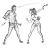 Llavero Monkey Fist, Puño O Bola, Defensa Personal Grande