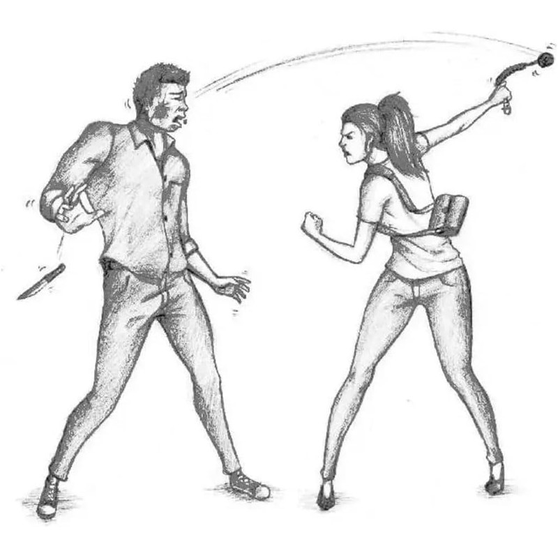Llavero Monkey Fist, Puño O Bola, Defensa Personal Grande