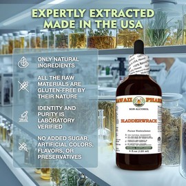 Bladderwrack (Fucus Vesiculosus) Dry Entire Plant Glycerite, Made in Hawaii, All Natural, Vegan, Lab Tested Alcohol-Free Liquid Extract - 32 fl.oz