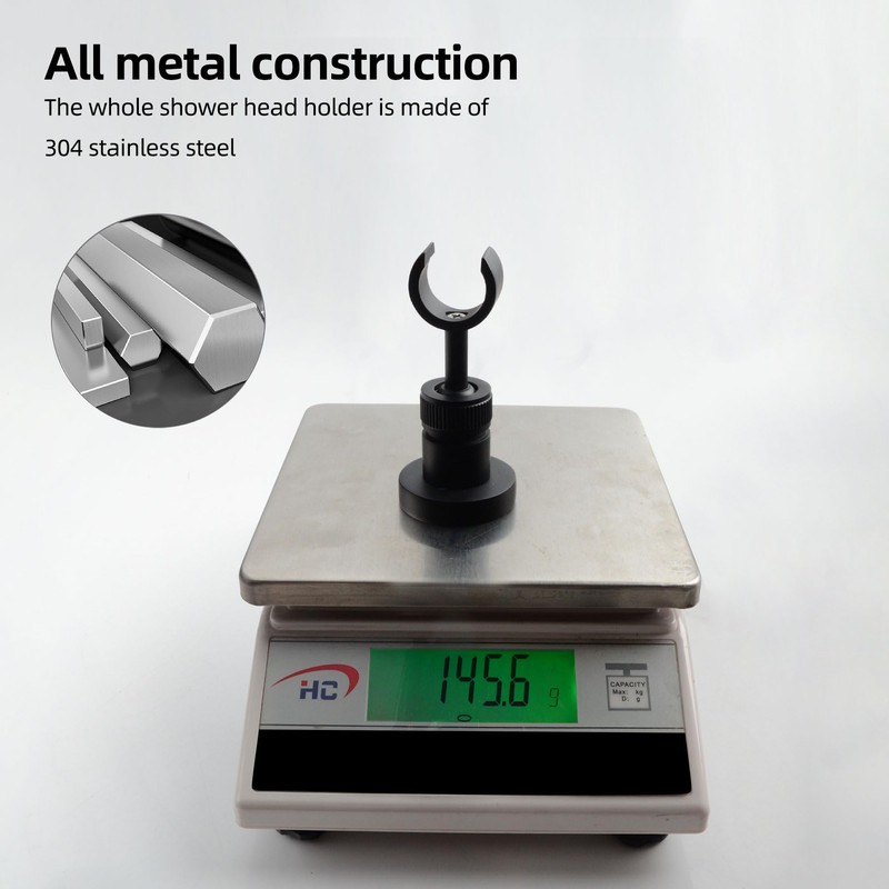 PHASAT Handheld Shower Head Holder Adjustable Solid Brass Handheld Shower