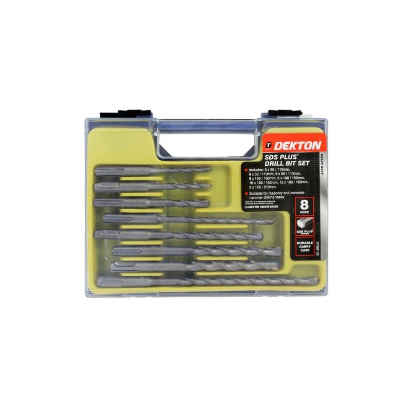 Dekton SDS Plus Masonry Drill Bit Set | Heavy Duty