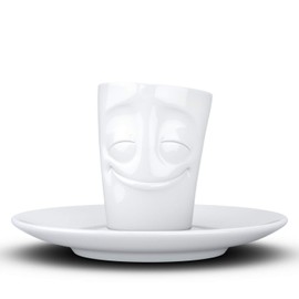 Fiftyeight Espresso Cups Set of 2 + Napkins 80 ml Pleasure + Spoiled E Mugs 2