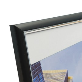 Hampton Frames EASY LOADER Poster Certificate Photo Frame Acrylic (Non Glass) Black A4 (21x30cm) EASA4BKP