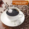 6 Pieces Stainless Steel Coffee Spoons, 12.9 cm Round Dessert