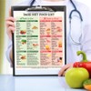 Magnetic Dash Food List, 8"x10" Dash Diet Tracker Magnet, Heart-Healthy,