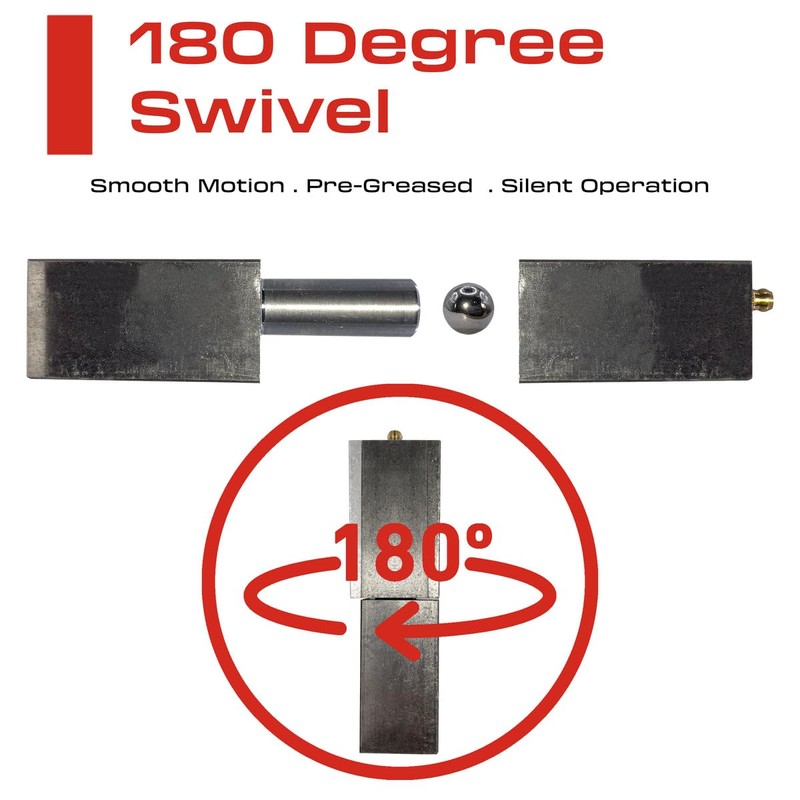 Sidco Supply 5” Inch Weldable Rectangle Hinges – Heavy Duty