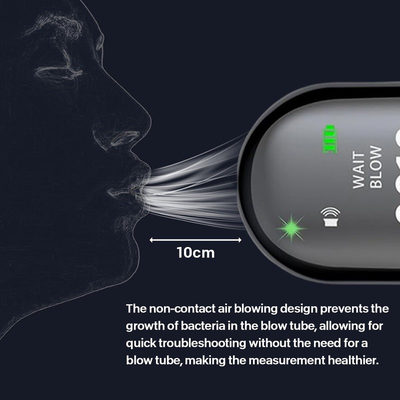 Portable breathalyzer for Alcohol,Breathalyzer TFT High Definition Screen,Quick Test and