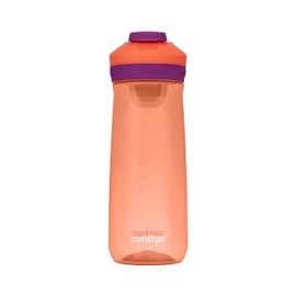 Contigo Kids Casey Water Bottle with Leak-Proof Lid, BPA-Free Plastic, Dishwasher Safe, Coral & Grape, 20 oz (591 mL)