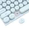 Gaming Keyboard USB Round 104 Keycaps Backlit Ergonomic Fodable Feet