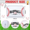 Yeyeplum 12 Pcs Baseball Mom Snack Bags for Team Cosmetic