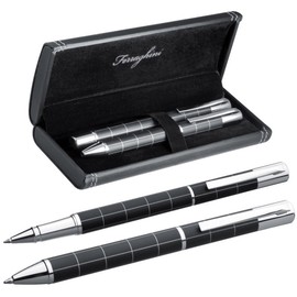 Ferraghini Metal Writing Set with Ballpoint Pen and Rollerball Pen in a Case