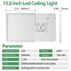 16 Inch Square LED Flush Mount Ceiling Light 2 Pack,