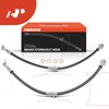 A-Premium Rear Driver and Passenger Side Brake Hydraulic Hose Compatible