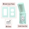 Bates - Baby Safety Outlet Cover Box, Cyan Blue, Outlet