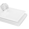 White Plastic Acrylic Kitchen Bathroom Splashback Like Glass (4mm, 400mm
