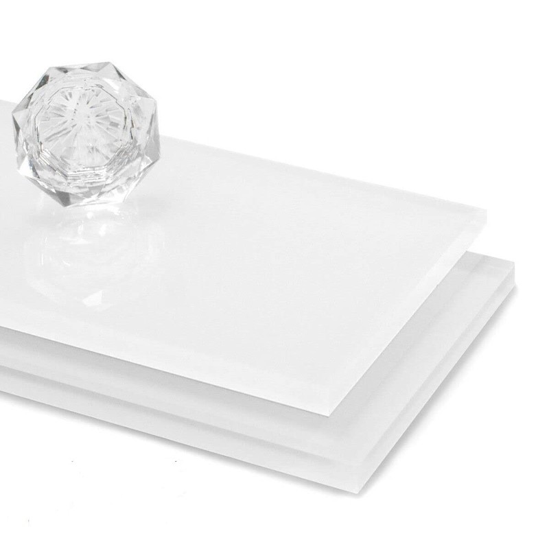 White Plastic Acrylic Kitchen Bathroom Splashback Like Glass (4mm, 400mm
