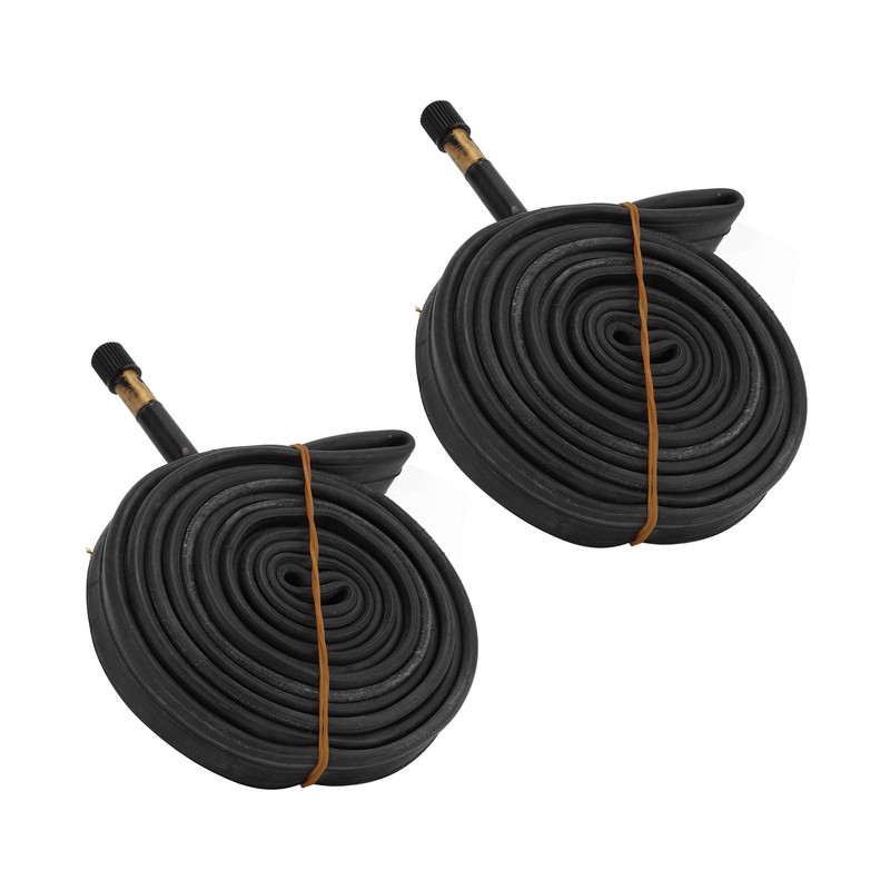 2 Pack 700x23C Bike Inner Tube 48mm Schrader Valve Butyl
