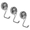 MAGHUNT Magnetic Hooks [3-Piece Set] Diameter 32mm 360° Rotatable Strong