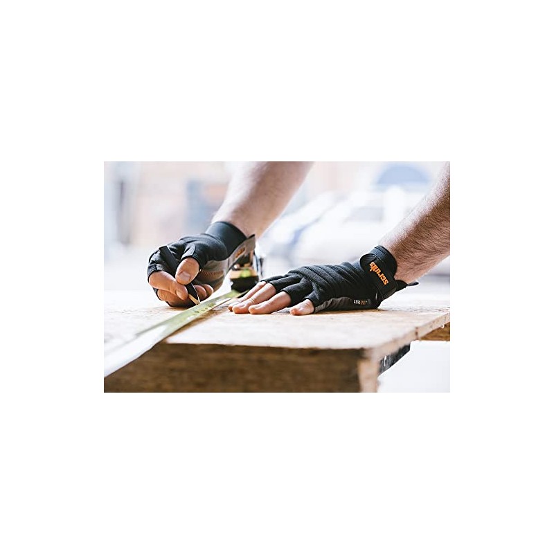 Scruffs Trade Fingerless Gloves Black XL / 10 (T51005)