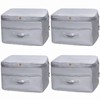 Ultra Space Saving Self Compression Organizers, 4 Pack Double Zipper