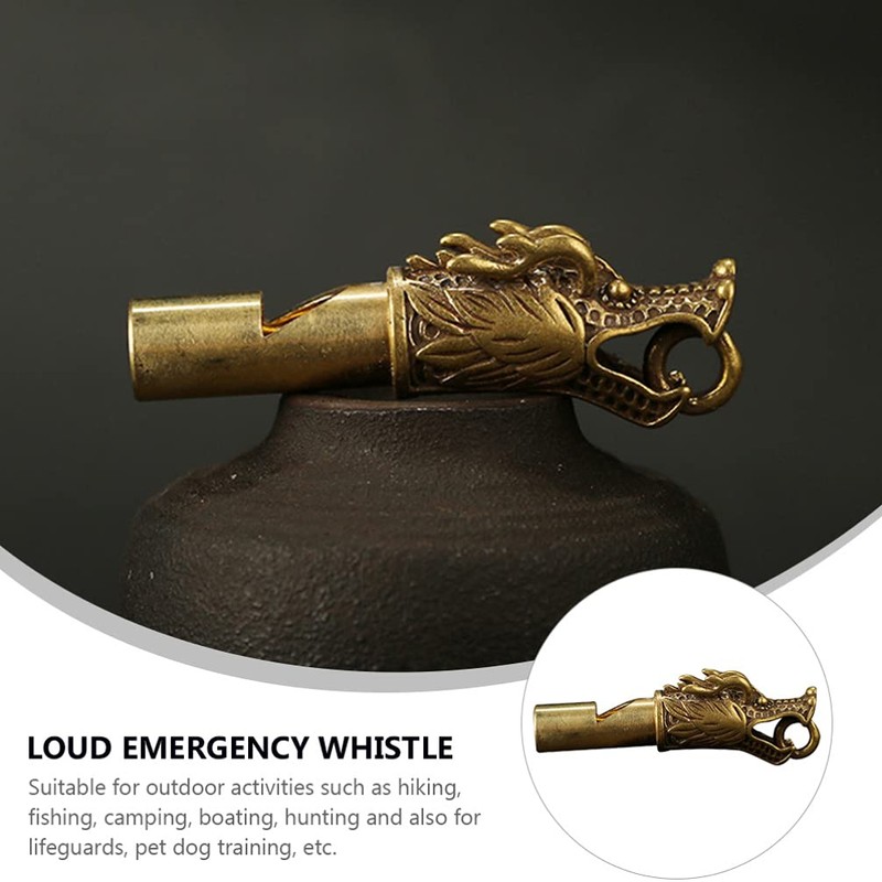 jojofuny 2pcs Sports Referee Training Whistle Metal Emergency Whistle Keychain