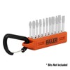 Screwdriver Bit Holder Storage Organizer – Railer 20-Hole Orange Bit
