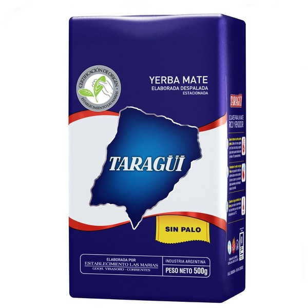 Yerba Mate Taragui Sin Palo (Azul) Argentina. 500gr (1,1lbs)