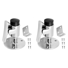 2 Sets Stainless Steel 316 Boat Door Stop Stopper Catch Door Holder Floor Knob Yacht RV Motorhome Camper Spring Latch Marine Hardware W/Fastener (2Sets)