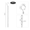 5 Piece Hanger Chain, Hanger Storage, Space Saving With Multiple