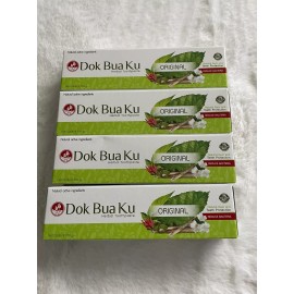 Twin Lotus 6xDok Buaku Toothpaste Herbal  Original Fresh Breath 150g Seller From USA 🇺🇸