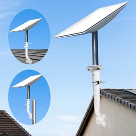 Mounting Kit for Starlink V2, Adjustable Satellite Internet Mount Kit, Windproof Safety Stainless Steel Satellite Roof Mount for Starlink V2 Rectangular Dish