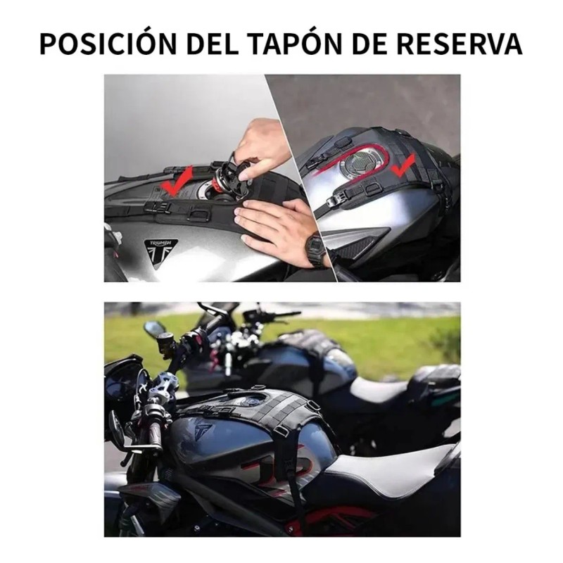 Chaleco Tanque De Motocicleta Con Varios Accesorios