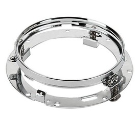 Ranzek Silver 7" Round Mount Bracket Ring Mount Bracket for Harley Davidson 7" LED Headlight